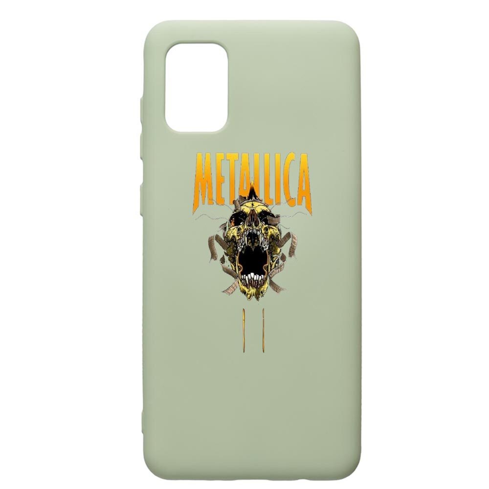 Husa de protectie Samsung Galaxy A71, Metallica, silicon, cu interiorul din material textil, protectie camera, Beryl, PGR542
