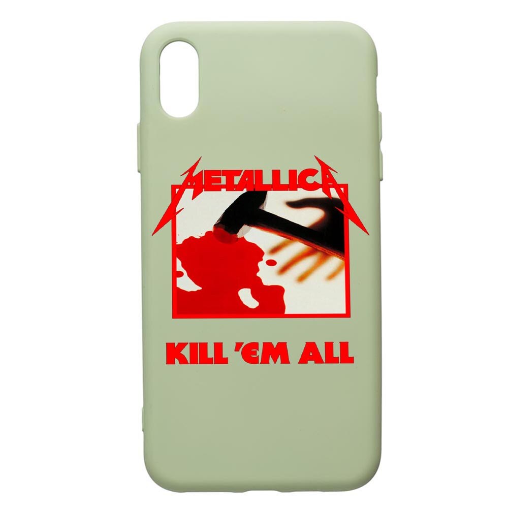 Husa de protectie Apple iPhone XS / X, Metallica, silicon, cu interiorul din material textil, protectie camera, Beryl, PGR543