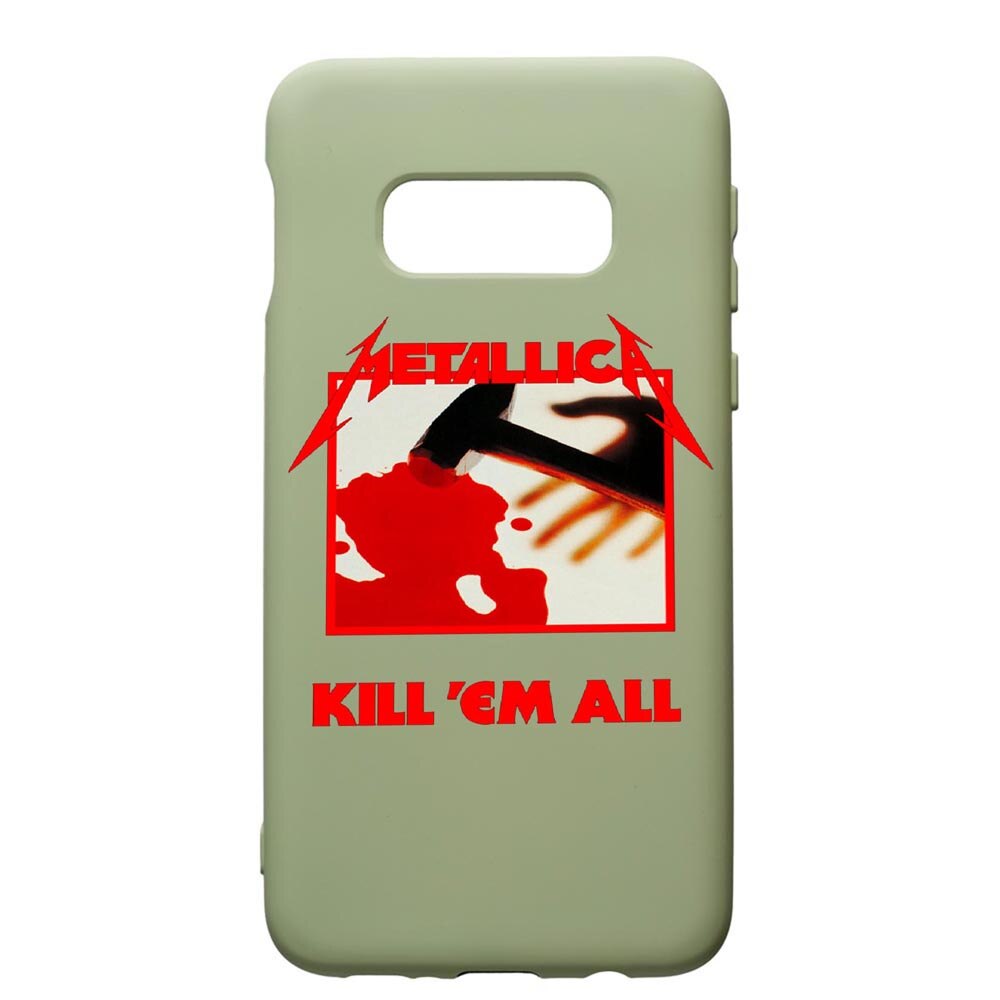 Husa de protectie Samsung Galaxy S10, Metallica, silicon, cu interiorul din material textil, protectie camera, Beryl, PGR543