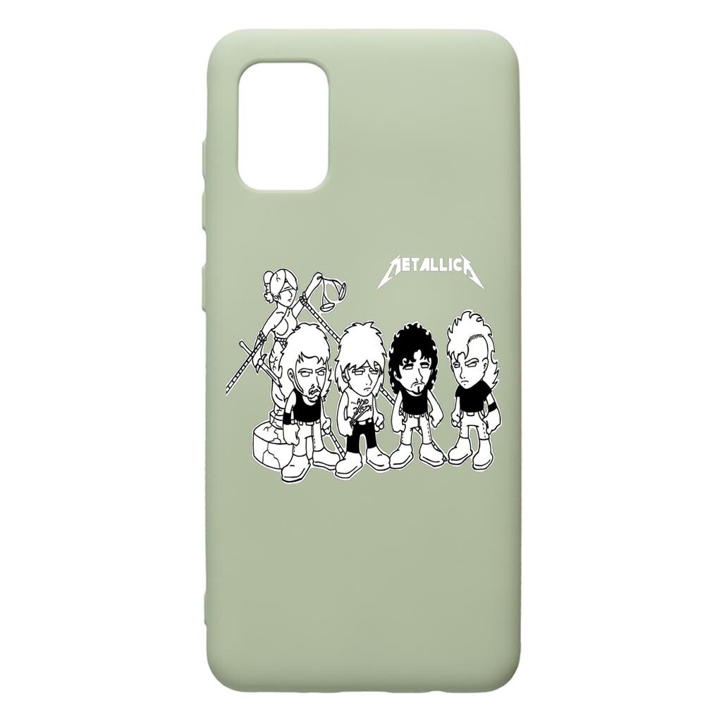 Husa de protectie Samsung Galaxy A71, Metallica, silicon, cu interiorul din material textil, protectie camera, Beryl, PGR544
