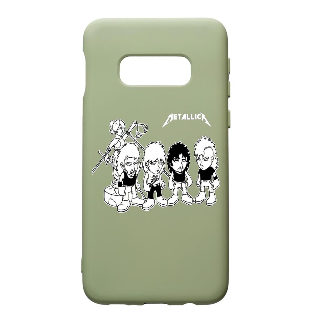 Husa de protectie Samsung Galaxy S10, Metallica, silicon, cu interiorul din material textil, protectie camera, Beryl, PGR544