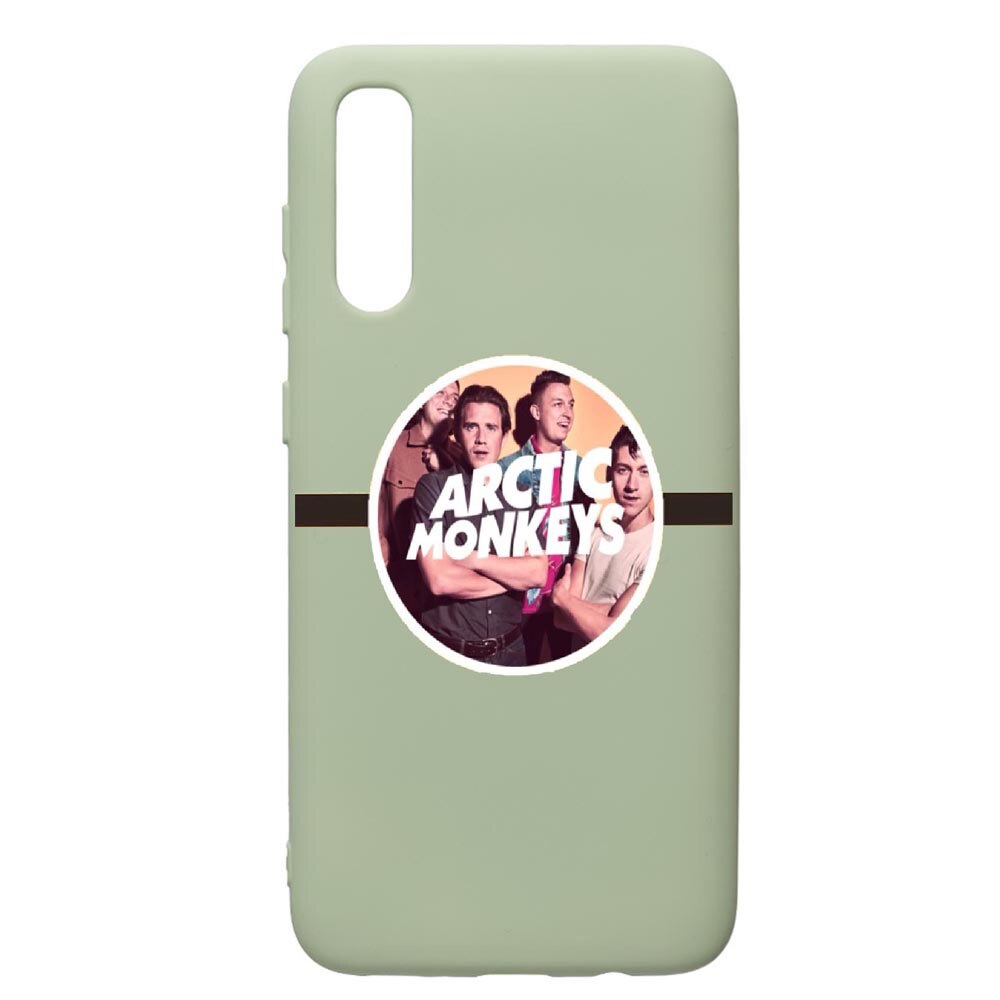 Husa de protectie Samsung Galaxy A70, Arctic Monkey, silicon, cu interiorul din material textil, protectie camera, Beryl, PGR549