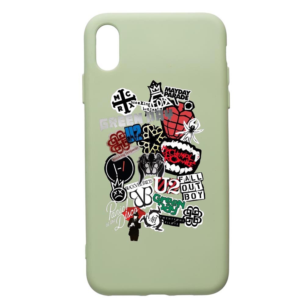 Husa de protectie Apple iPhone XS Max, Best Of Rock, silicon, cu interiorul din material textil, protectie camera, Beryl, PGR551