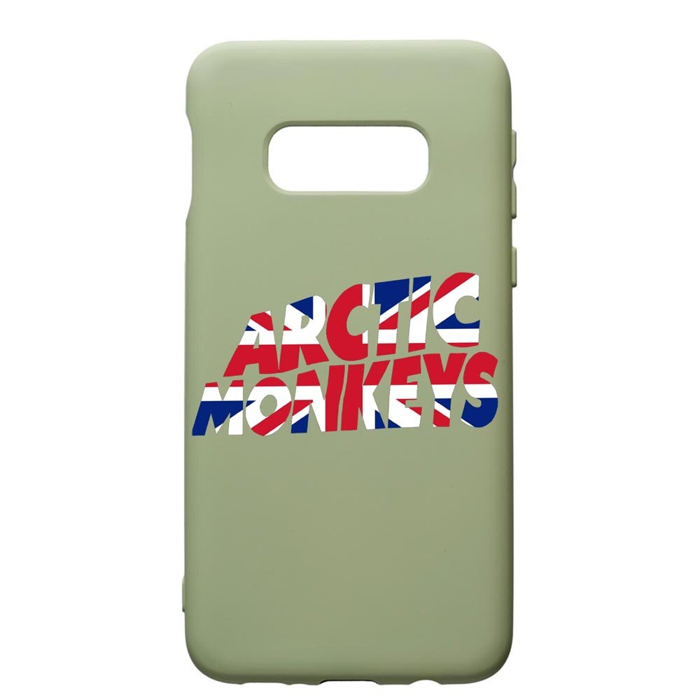 Husa de protectie Samsung Galaxy S10, Arctic Monkey, silicon, cu interiorul din material textil, protectie camera, Beryl, PGR548
