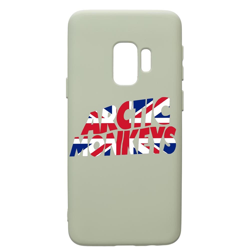 Husa de protectie Samsung Galaxy S9, Arctic Monkey, silicon, cu interiorul din material textil, protectie camera, Beryl, PGR548