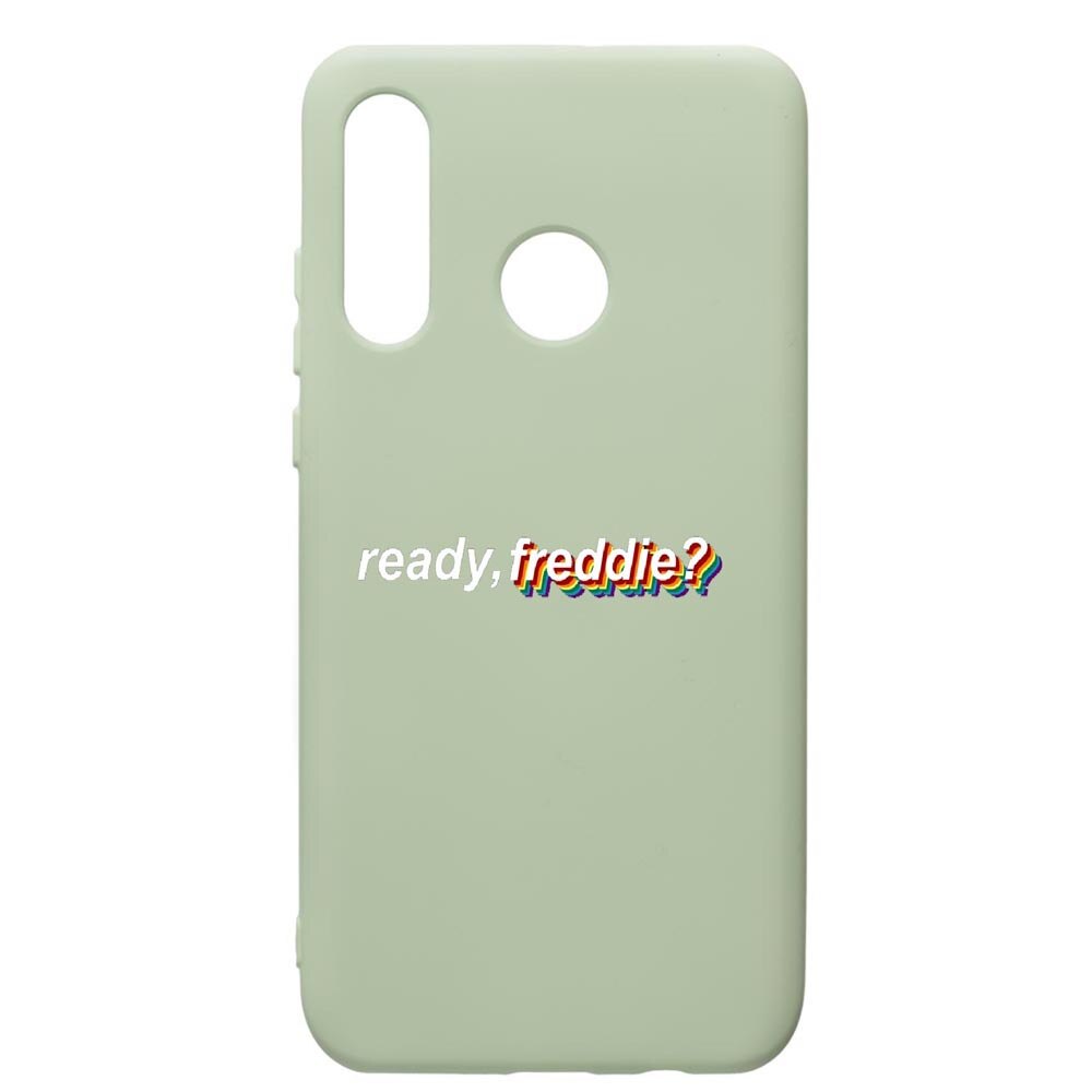 Husa de protectie Huawei P30 Lite, Freddie, silicon, cu interiorul din material textil, protectie camera, Beryl, PGR550