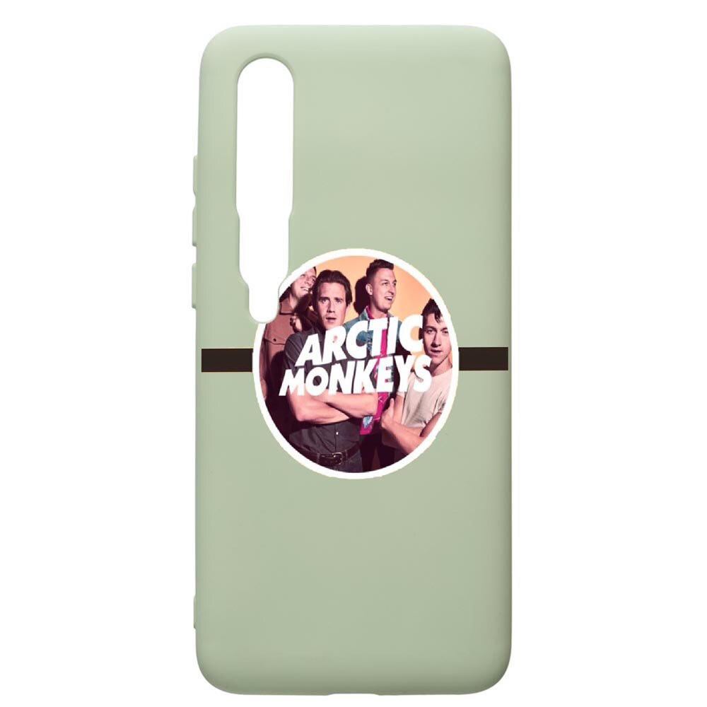 Husa de protectie Xiaomi Mi 10 / Mi 10 Pro, Arctic Monkey, silicon, cu interiorul din material textil, protectie camera, Beryl, PGR549