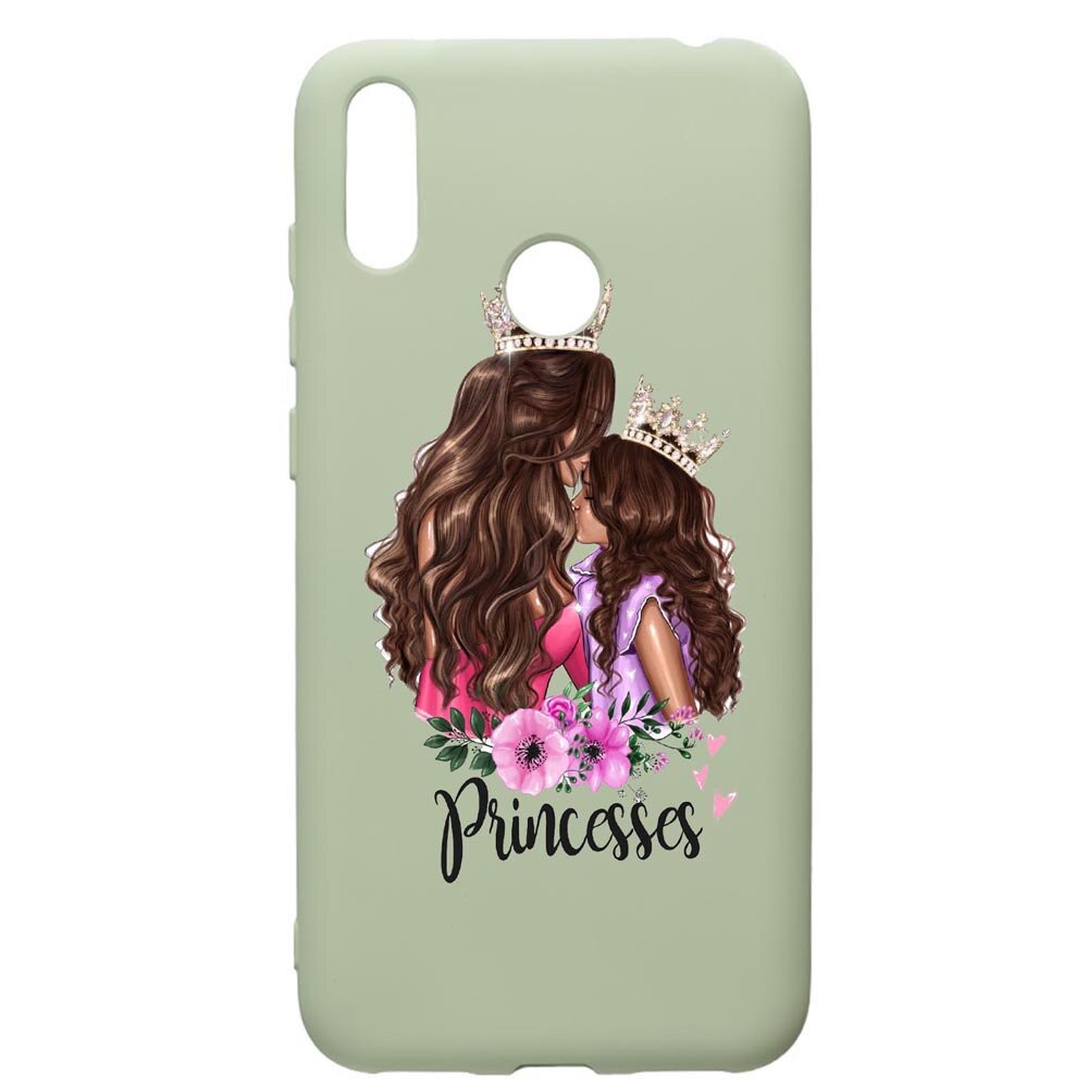 Husa de protectie Huawei Y7 2019, Princesses, silicon, cu interiorul din material textil, protectie camera, Beryl, PGR552