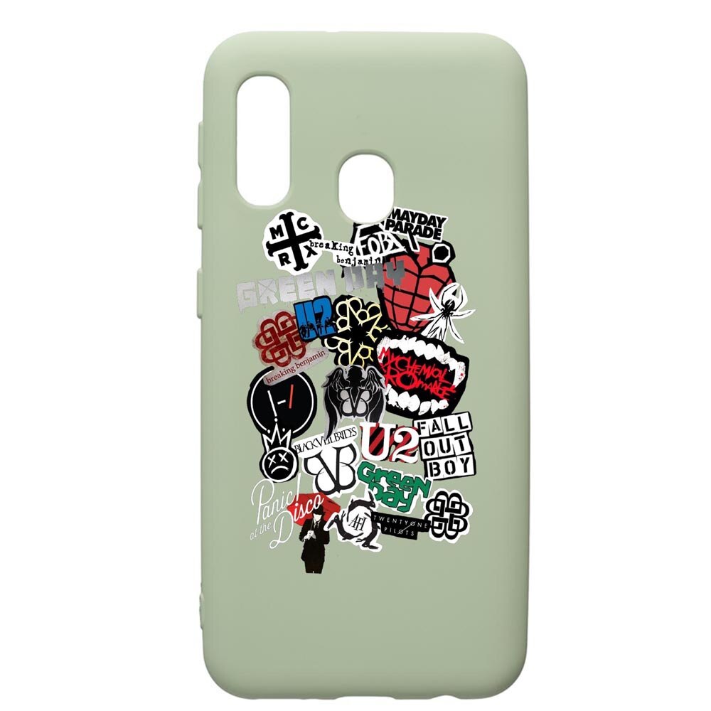 Husa de protectie Samsung Galaxy A40, Best Of Rock, silicon, cu interiorul din material textil, protectie camera, Beryl, PGR551