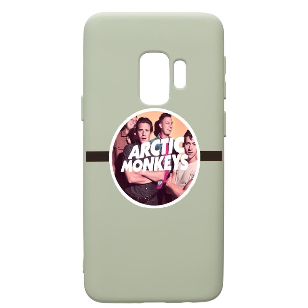 Husa de protectie Samsung Galaxy S9, Arctic Monkey, silicon, cu interiorul din material textil, protectie camera, Beryl, PGR549