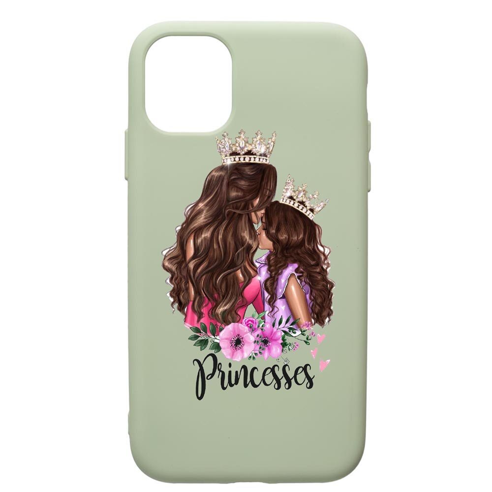 Husa de protectie Apple iPhone 12 Pro, Princesses, silicon, cu interiorul din material textil, protectie camera, Beryl, PGR552