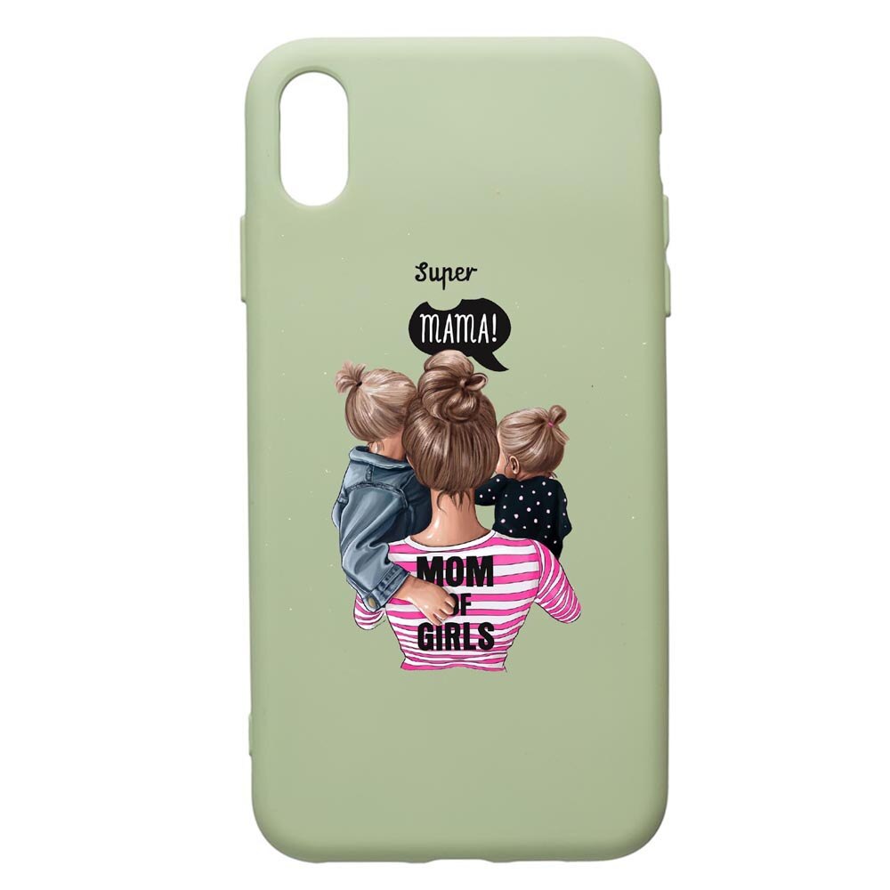 Husa de protectie Huawei Y5 2019, Super Mama, silicon, cu interiorul din material textil, protectie camera, Beryl, PGR556