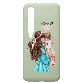 Husa de protectie Xiaomi Mi 10 / Mi 10 Pro, Mommy's Girl, silicon, cu interiorul din material textil, protectie camera, Beryl, PGR555 Husa de protectie Xiaomi Mi 10 / Mi 10 Pro, Mommy's Girl, silicon, cu interiorul din material textil, protectie camera, Beryl, PGR555
