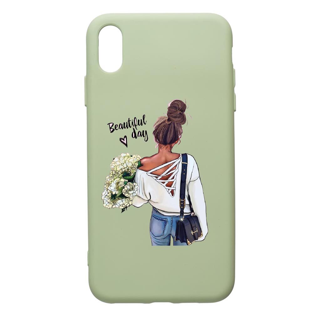 Husa de protectie Apple iPhone XS Max, Beautiful Day, silicon, cu interiorul din material textil, protectie camera, Beryl, PGR561