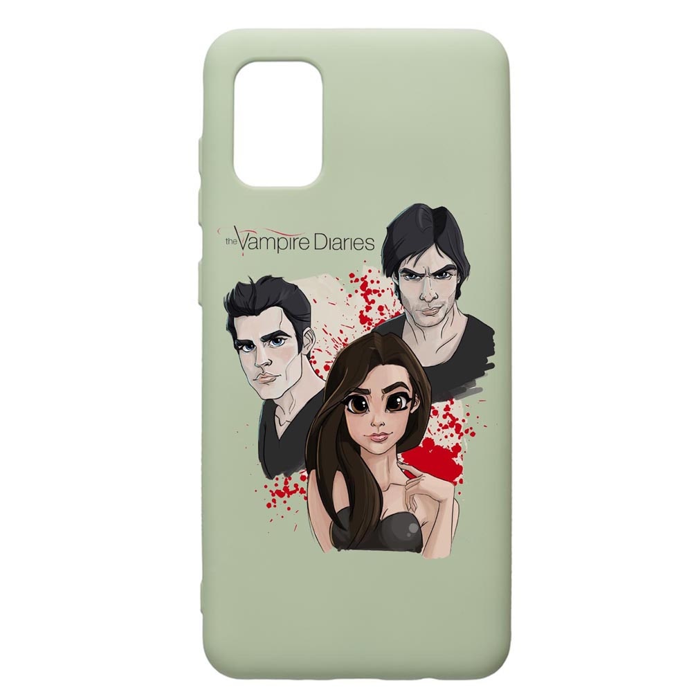 Husa de protectie Samsung Galaxy A41, Vampire Diaries, silicon, cu interiorul din material textil, protectie camera, Beryl, PGR578