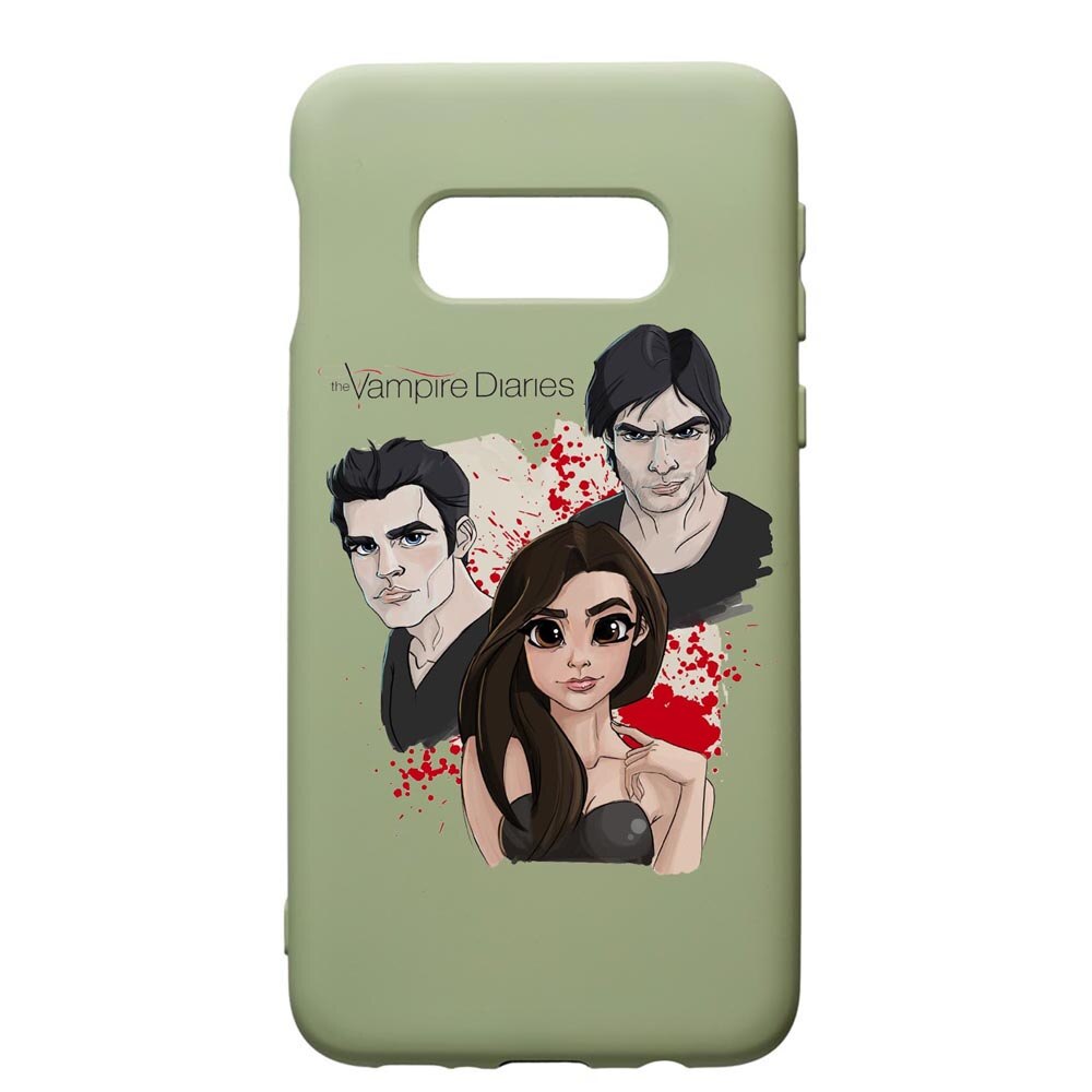 Husa de protectie Samsung Galaxy S10, Vampire Diaries, silicon, cu interiorul din material textil, protectie camera, Beryl, PGR578