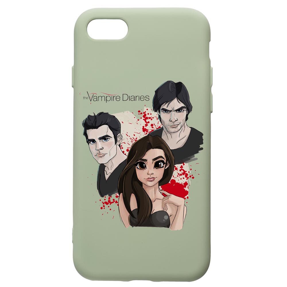 Husa de protectie Apple iPhone SE 2 / iPhone 8 / iPhone 7, Vampire Diaries, silicon, cu interiorul din material textil, protectie camera, Beryl, PGR578