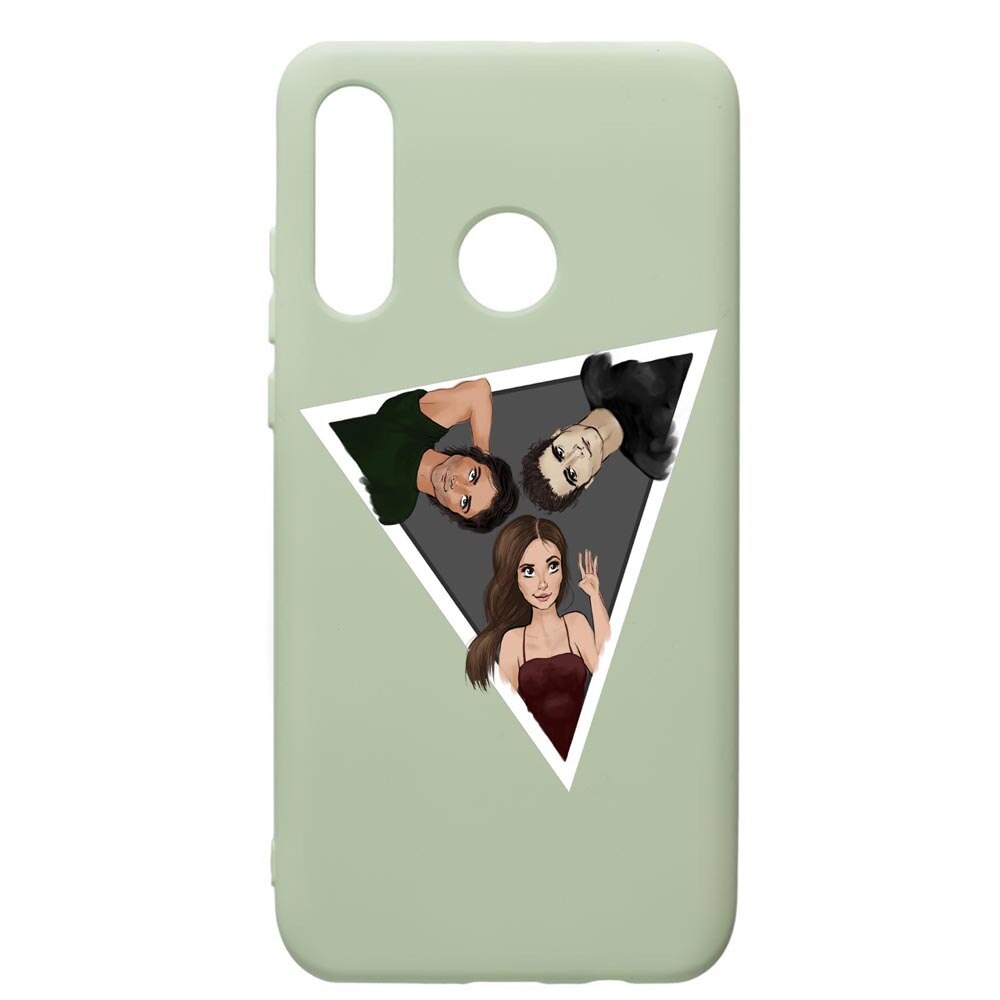 Husa de protectie Huawei P30 Lite, Vampire Diaries, silicon, cu interiorul din material textil, protectie camera, Beryl, PGR577