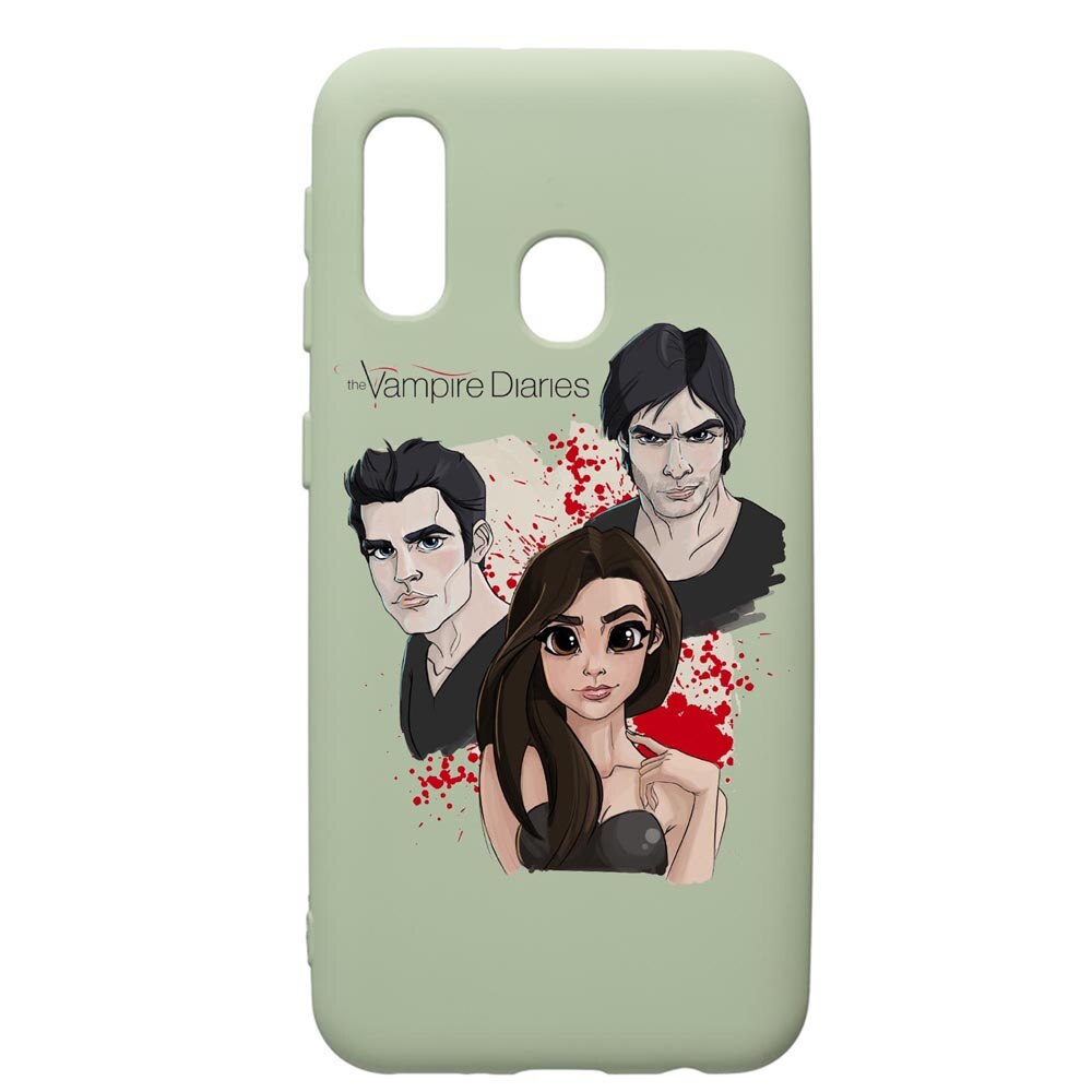 Husa de protectie Samsung Galaxy A20e, Vampire Diaries, silicon, cu interiorul din material textil, protectie camera, Beryl, PGR578