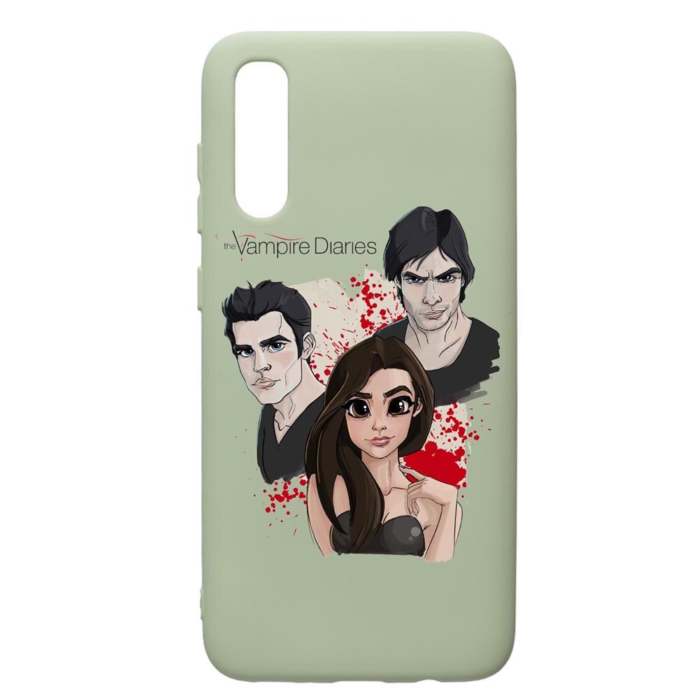 Husa de protectie Samsung Galaxy A70, Vampire Diaries, silicon, cu interiorul din material textil, protectie camera, Beryl, PGR578