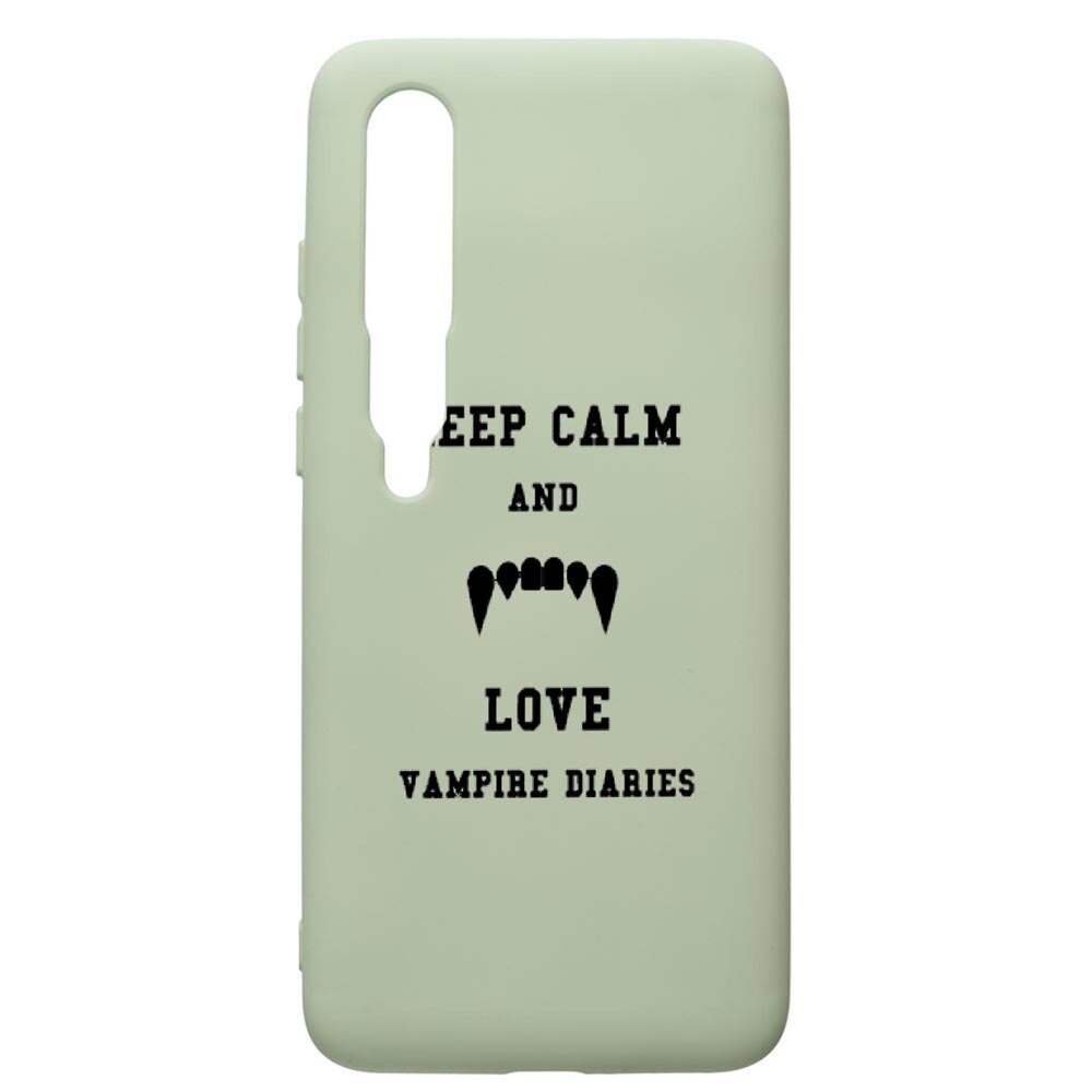 Husa de protectie Xiaomi Mi 10 / Mi 10 Pro, Vampire Diaries - Keep Calm, silicon, cu interiorul din material textil, protectie camera, Beryl, PGR581