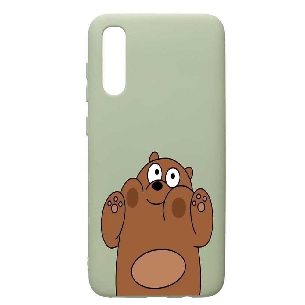 Husa de protectie Samsung Galaxy A70, Bears, silicon, cu interiorul din material textil, protectie camera, Beryl, PGR589