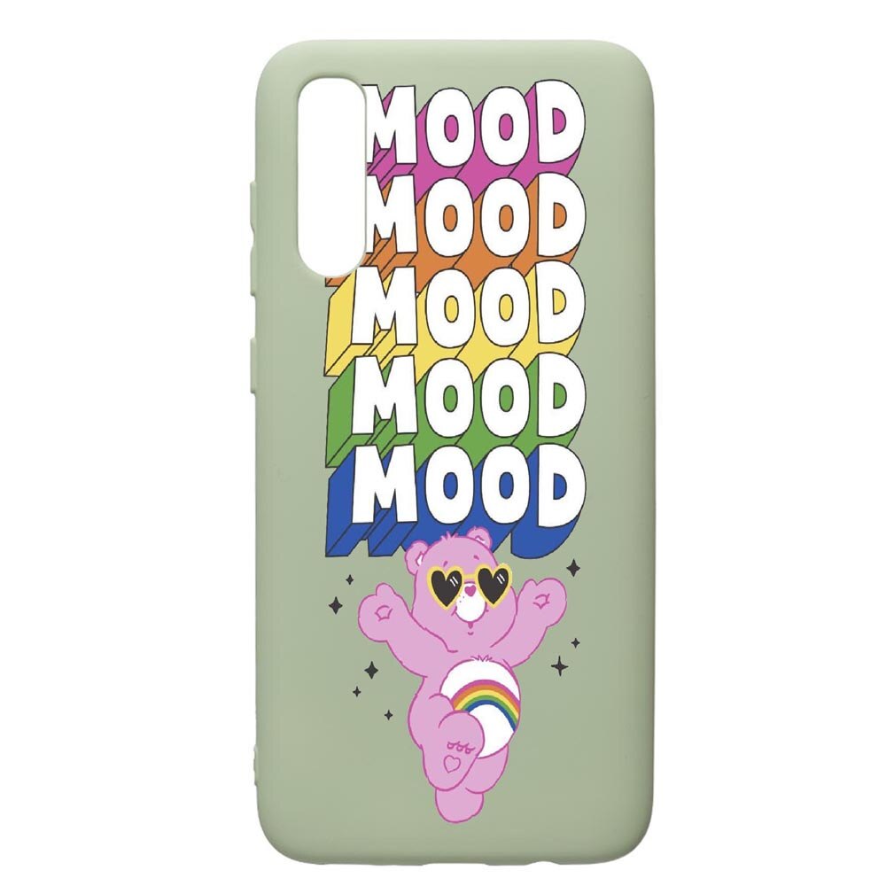 Husa de protectie Samsung Galaxy A70, Mood - Pink Bear, silicon, cu interiorul din material textil, protectie camera, Beryl, PGR599