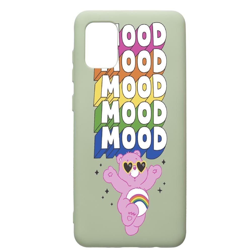 Husa de protectie Samsung Galaxy A71, Mood - Pink Bear, silicon, cu interiorul din material textil, protectie camera, Beryl, PGR599