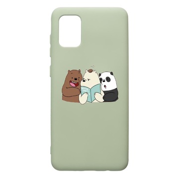 Husa de protectie Samsung Galaxy A31, Winter Sports, silicon, cu interiorul din material textil, protectie camera, Beryl, PGR601 Husa de protectie Samsung Galaxy A31, Winter Sports, silicon, cu interiorul din material textil, protectie camera, Beryl, PGR601