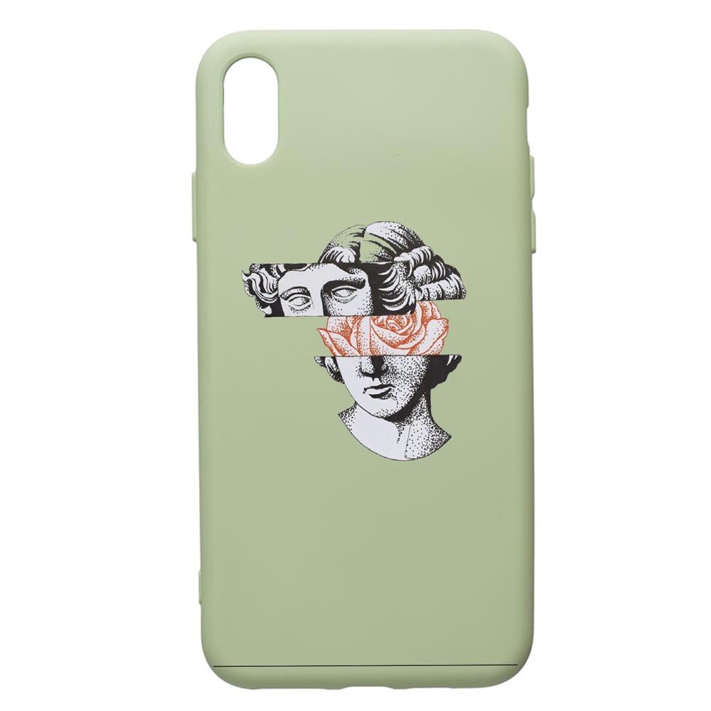 Husa de protectie Samsung Galaxy A10, Statue Rose, silicon, cu interiorul din material textil, protectie camera, Beryl, PGR604