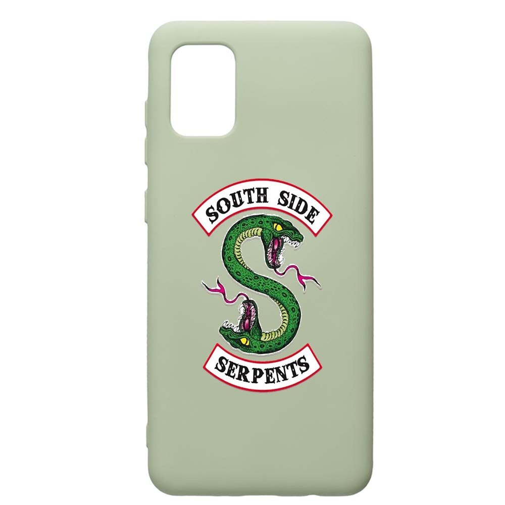 Husa de protectie Samsung Galaxy A71, Riverdale - South Side Serpents, silicon, cu interiorul din material textil, protectie camera, Beryl, PGR605