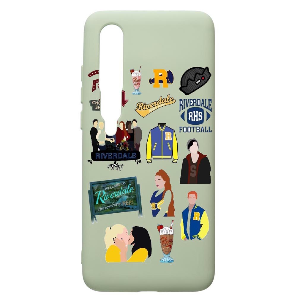 Husa de protectie Xiaomi Mi 10 / Mi 10 Pro, Riverdale, silicon, cu interiorul din material textil, protectie camera, Beryl, PGR608