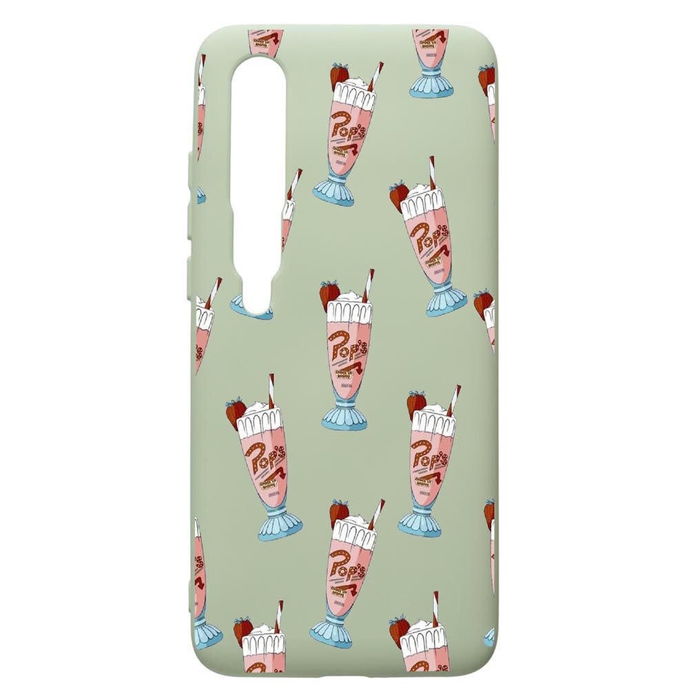 Husa de protectie Xiaomi Mi 10 / Mi 10 Pro, Riverdale - Shake, silicon, cu interiorul din material textil, protectie camera, Beryl, PGR609