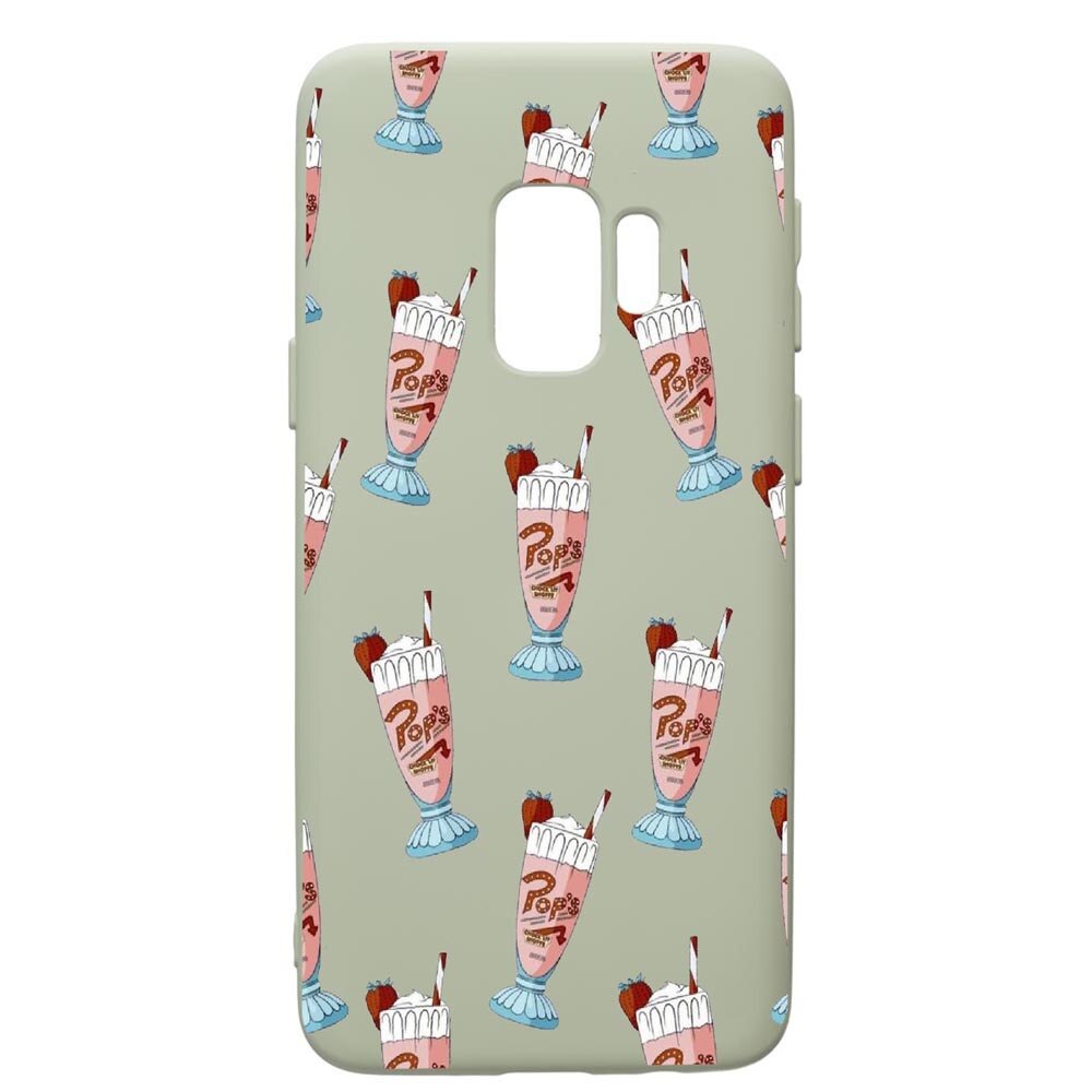Husa de protectie Samsung Galaxy S9, Riverdale - Shake, silicon, cu interiorul din material textil, protectie camera, Beryl, PGR609