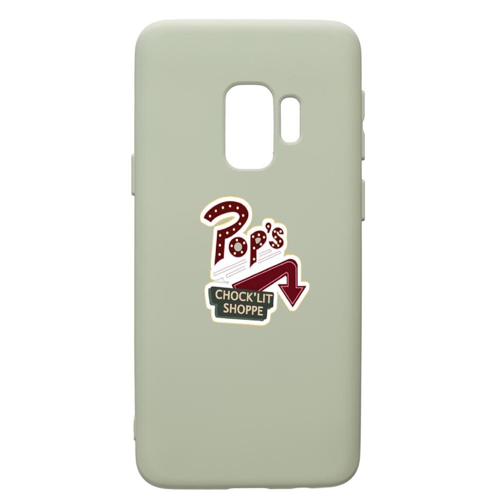 Husa de protectie Samsung Galaxy S9, Riverdale, silicon, cu interiorul din material textil, protectie camera, Beryl, PGR610