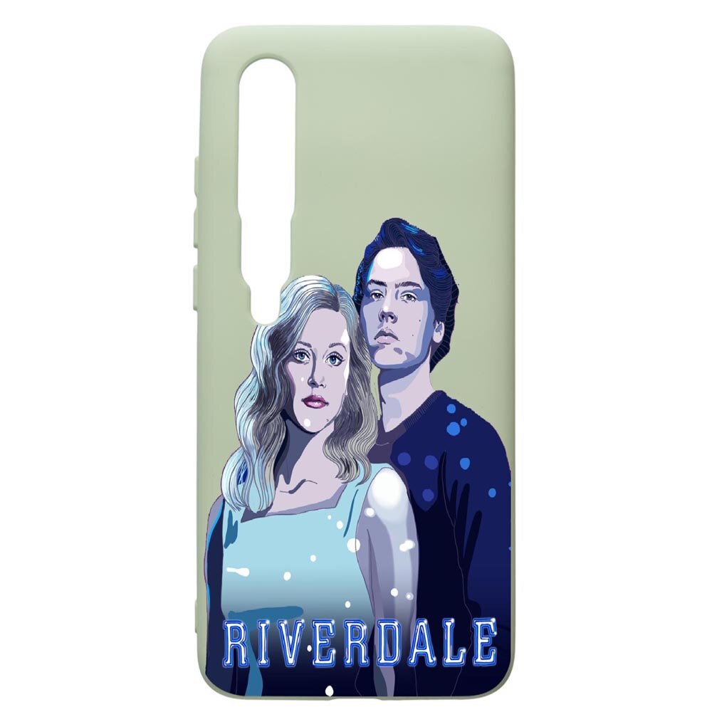 Husa de protectie Xiaomi Mi 10 / Mi 10 Pro, Riverdale, silicon, cu interiorul din material textil, protectie camera, Beryl, PGR614