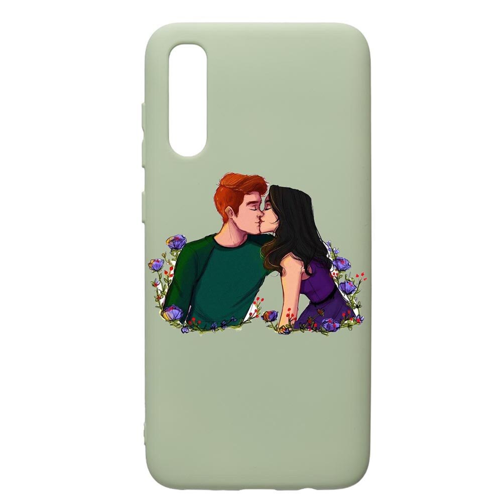 Husa de protectie Samsung Galaxy A70, Riverdale - Love, silicon, cu interiorul din material textil, protectie camera, Beryl, PGR622