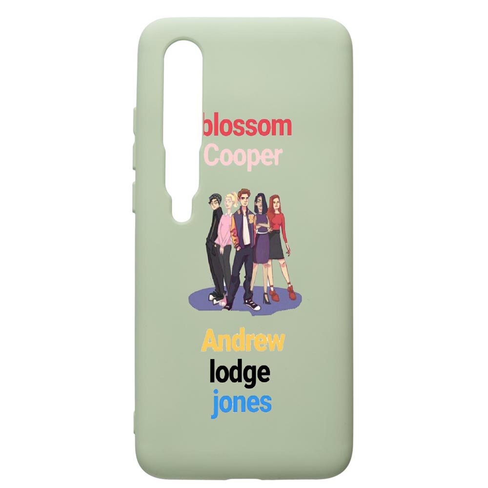 Husa de protectie Xiaomi Mi 10 / Mi 10 Pro, Riverdale, silicon, cu interiorul din material textil, protectie camera, Beryl, PGR623