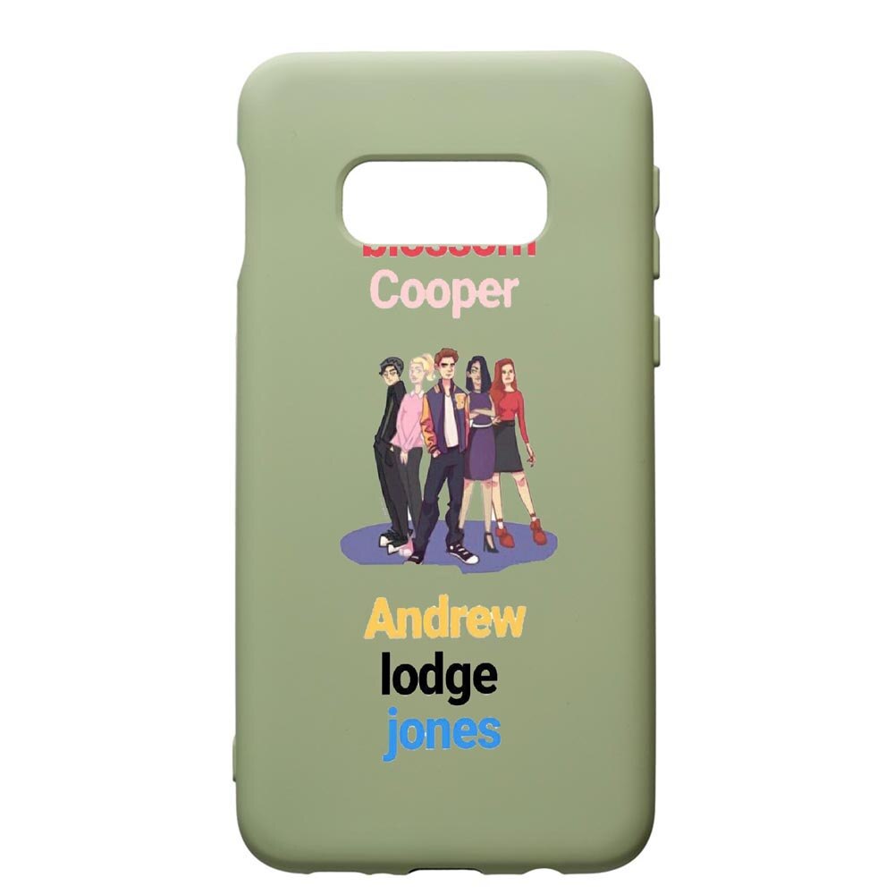 Husa de protectie Samsung Galaxy S10, Riverdale, silicon, cu interiorul din material textil, protectie camera, Beryl, PGR623