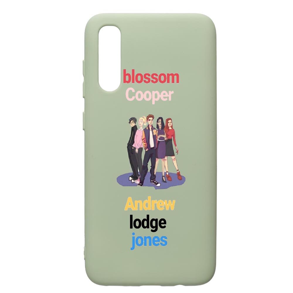 Husa de protectie Samsung Galaxy A70, Riverdale, silicon, cu interiorul din material textil, protectie camera, Beryl, PGR623