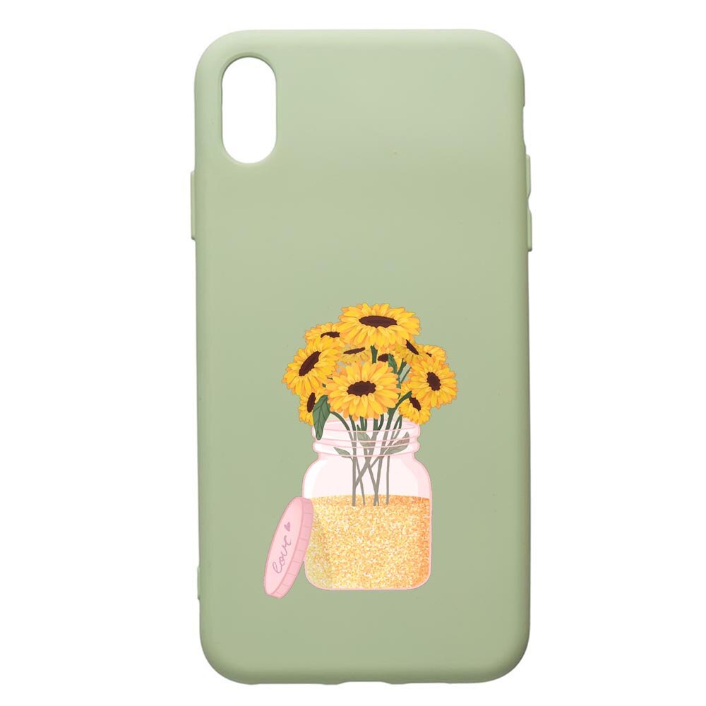 Husa de protectie Samsung Galaxy A10, Sunflowers, silicon, cu interiorul din material textil, protectie camera, Beryl, PGR639