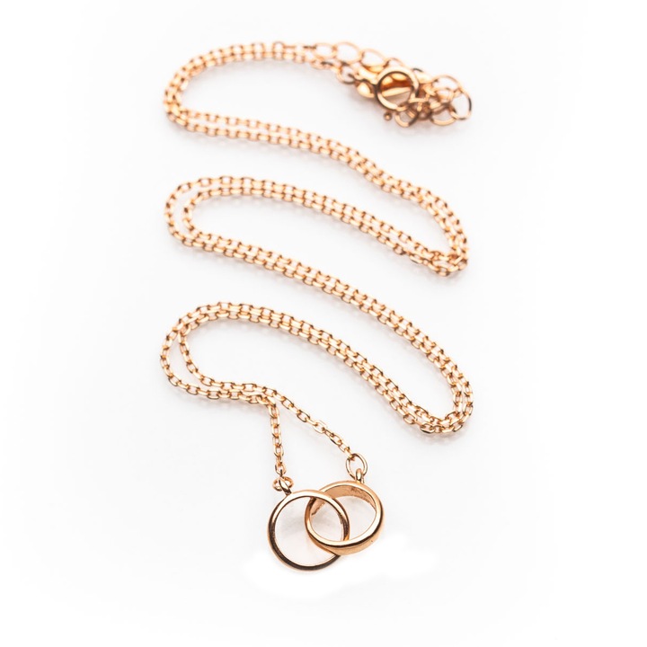 Colier BALANCE Argint 925, placat cu aur roz