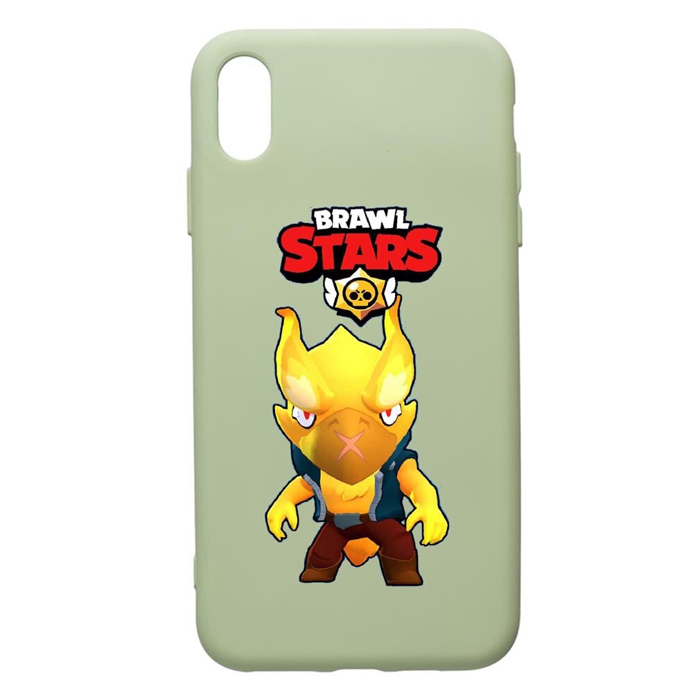 Husa de protectie Samsung Galaxy A10, Brawl Stars Phoenix Crow, silicon, cu interiorul din material textil, protectie camera, Beryl, PGR645