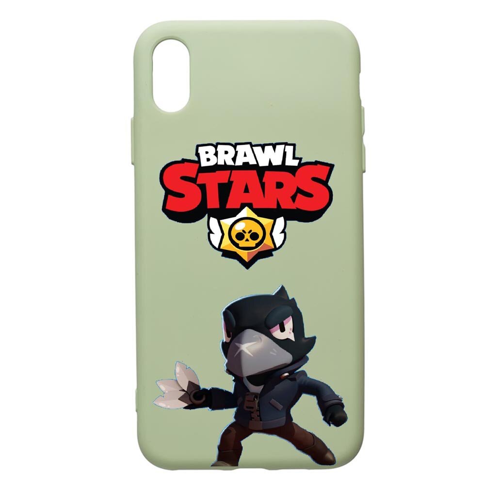 Husa de protectie Apple iPhone XR, Brawl Stars Crow, silicon, cu interiorul din material textil, protectie camera, Beryl, PGR644