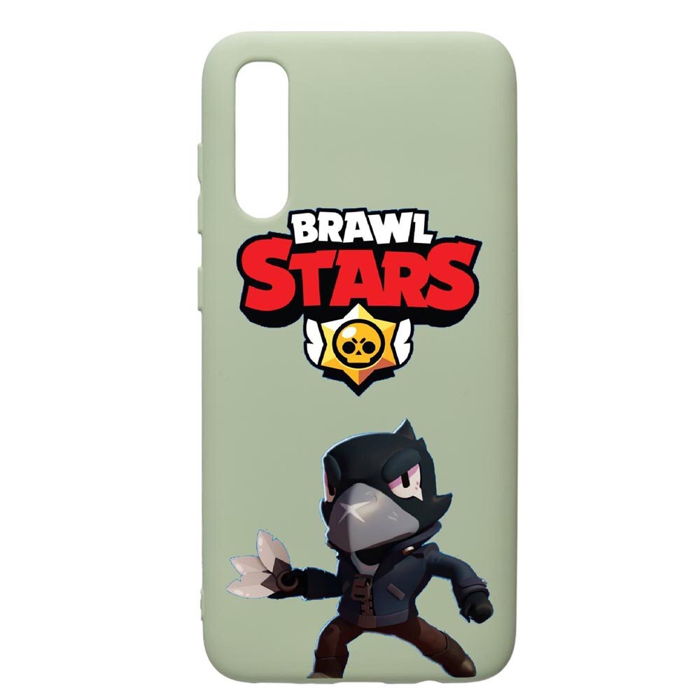 Husa de protectie Samsung Galaxy A70, Brawl Stars Crow, silicon, cu interiorul din material textil, protectie camera, Beryl, PGR644