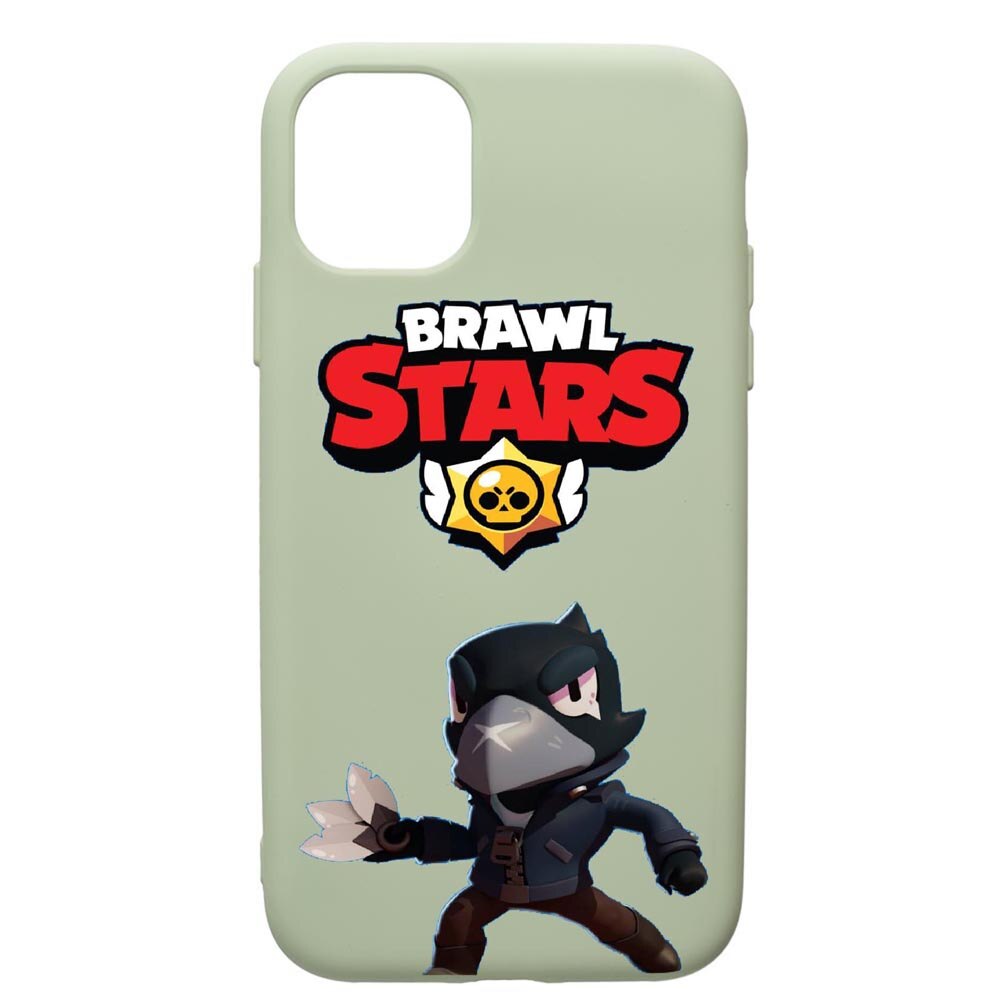Husa de protectie Apple iPhone 12 Mini, Brawl Stars Crow, silicon, cu interiorul din material textil, protectie camera, Beryl, PGR644