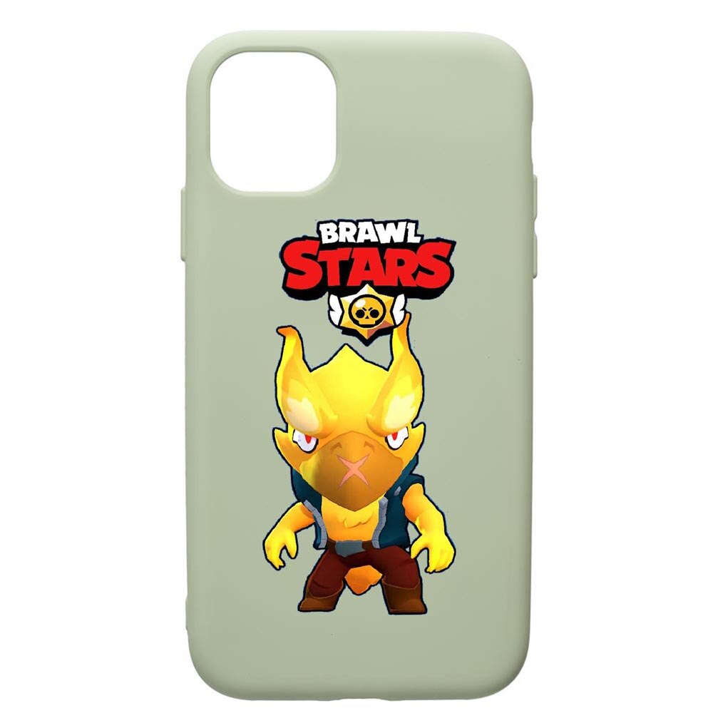 Husa de protectie Apple iPhone 11 Pro, Brawl Stars Phoenix Crow, silicon, cu interiorul din material textil, protectie camera, Beryl, PGR645