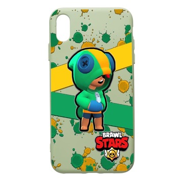 Husa de protectie Huawei Y5 2019, Brawl Stars Leon, silicon, cu interiorul din material textil, protectie camera, Beryl, PGR647 Husa de protectie Huawei Y5 2019, Brawl Stars Leon, silicon, cu interiorul din material textil, protectie camera, Beryl, PGR647