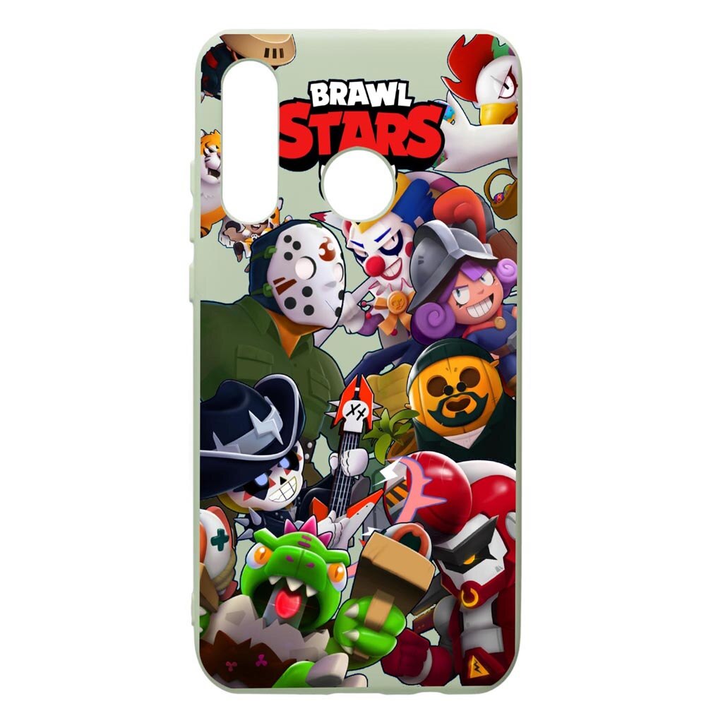 Husa de protectie Huawei P40 Lite E / Y7p, Brawl Stars, silicon, cu interiorul din material textil, protectie camera, Beryl, PGR646
