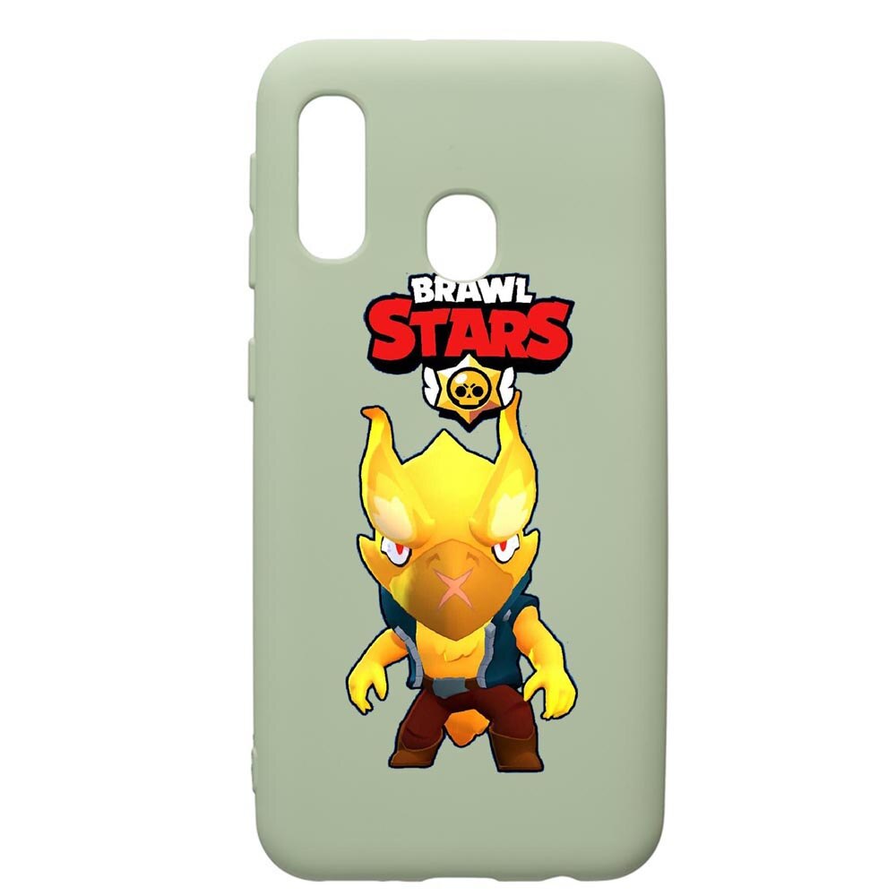 Husa de protectie Samsung Galaxy A40, Brawl Stars Phoenix Crow, silicon, cu interiorul din material textil, protectie camera, Beryl, PGR645